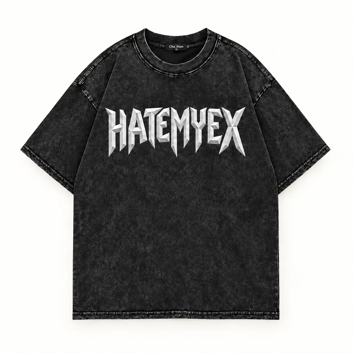 HATEMYEX Chrome Logo T-Shirt – Vorderansicht