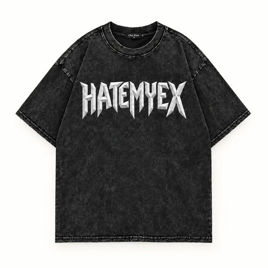 HATEMYEX Chrome Logo T-Shirt – Vorderansicht