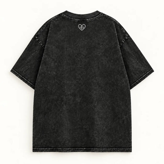 HMX Broken Heart T-Shirt – Rückansicht mit weißem Broken-Heart-Nackenlogo