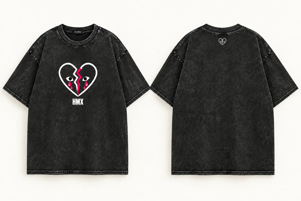 HMX Broken Heart T-Shirt – Vorder- und Rückansicht